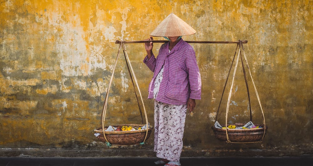 A street food vendor in Hanoi in Vietnam, Asia