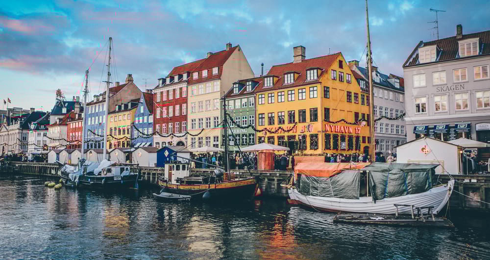 Nyhavn in Copenhagen, Denmark