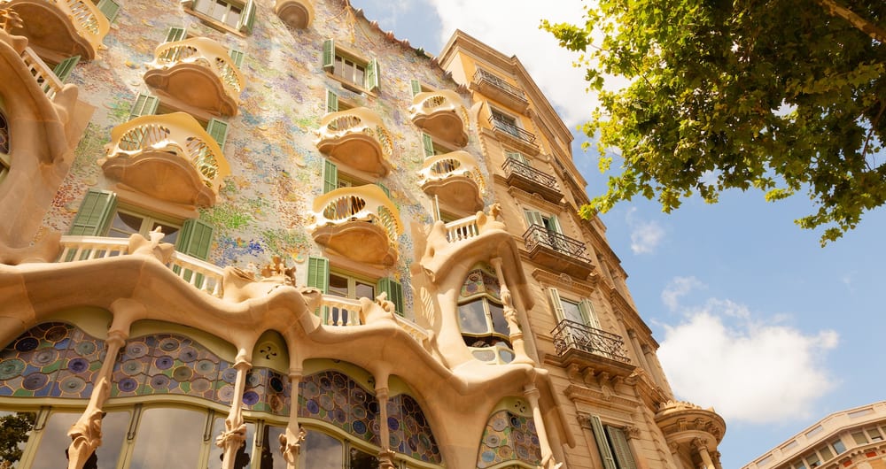 Gaudi house, Barcelona in Spain