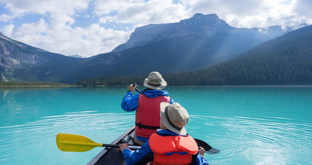 Canoe in Canada with the family
