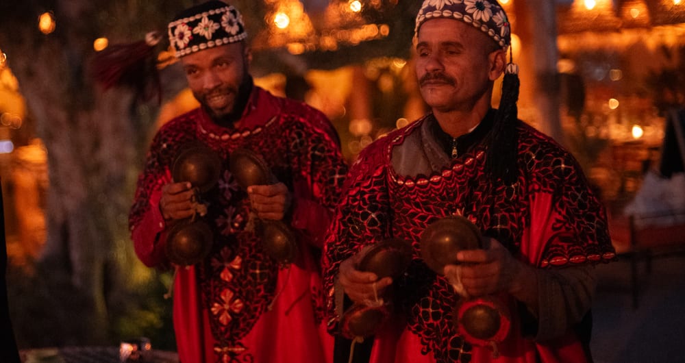 berber music in agafay desert in morocco
