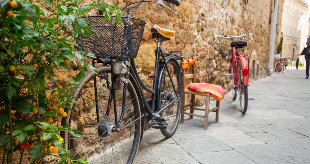 bicycle in tuscany in italy