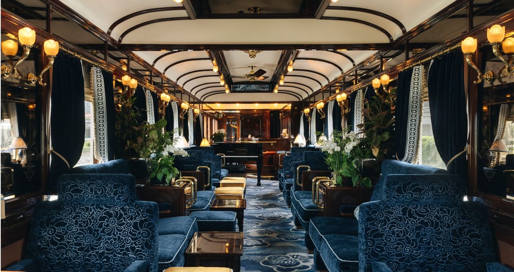 Venice Simplon Orient Express luxury train bar