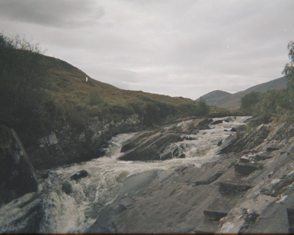 wild river in the scottish highlands in scotland