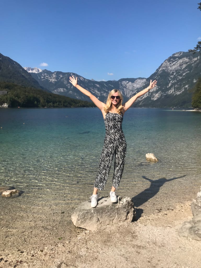 Amy on research trip