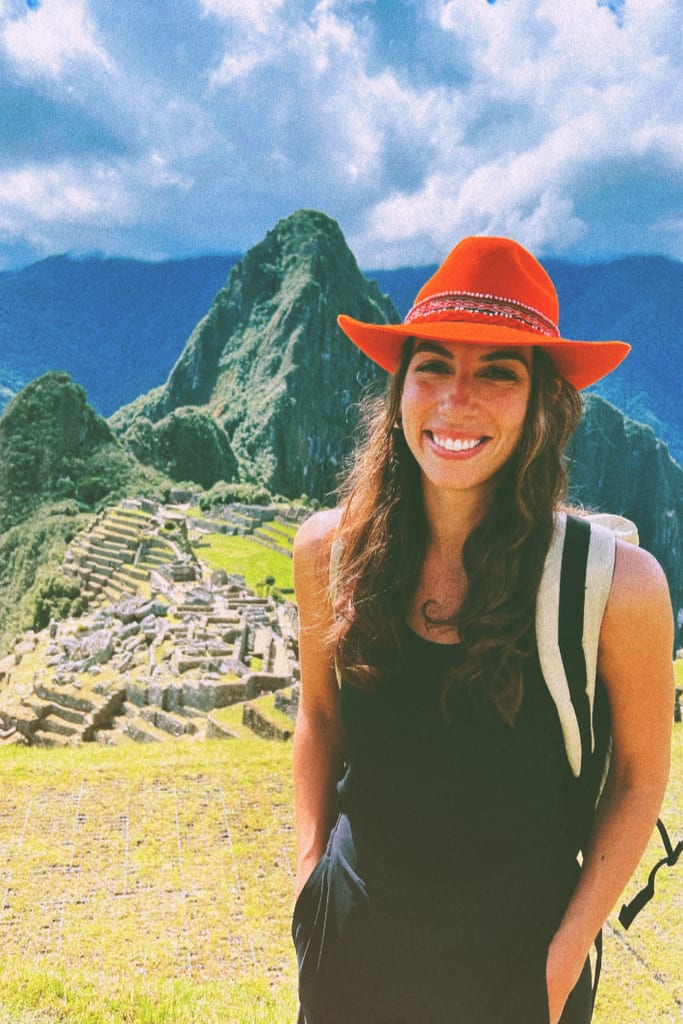 Our Carly on a research trip to Peru