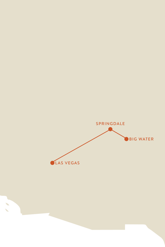 Las Vegas itinerary map