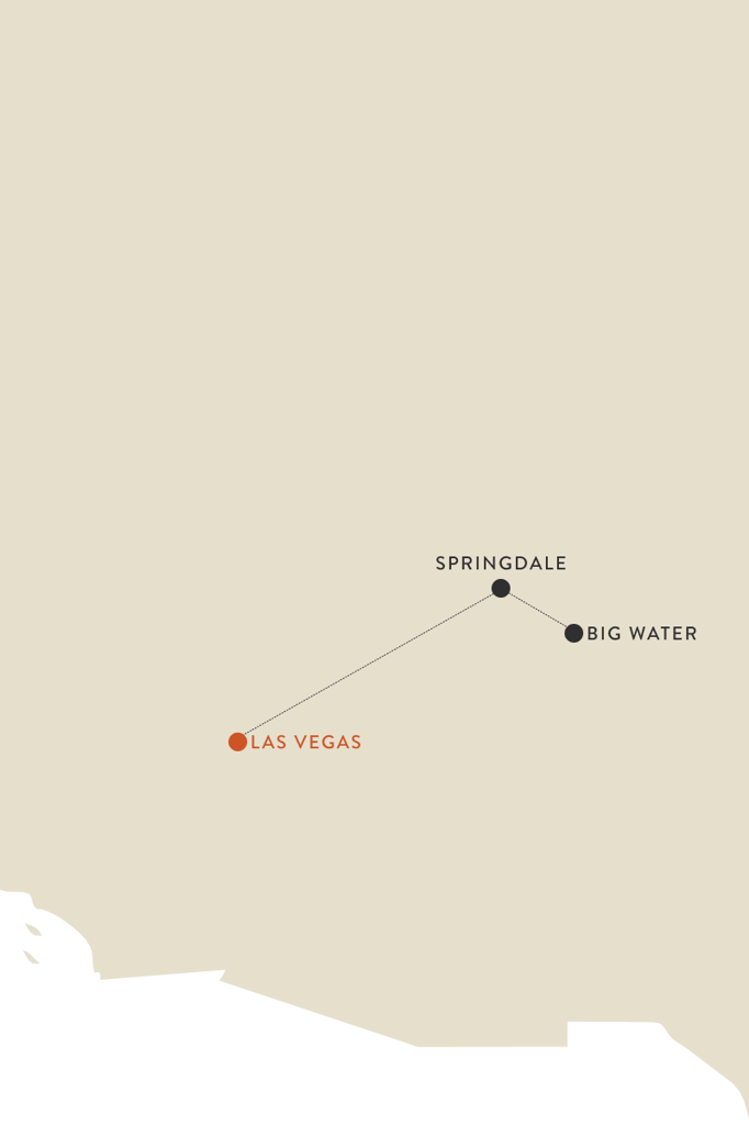 Las Vegas itinerary map