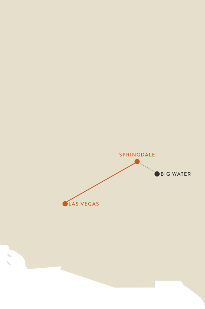 Las Vegas itinerary map
