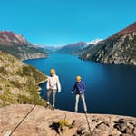 Carly Moss abseiling in Argentina