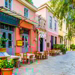Plaka neighbourhood in Athens, Greece