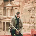 Owen at the Treasury, Petra, Jordan