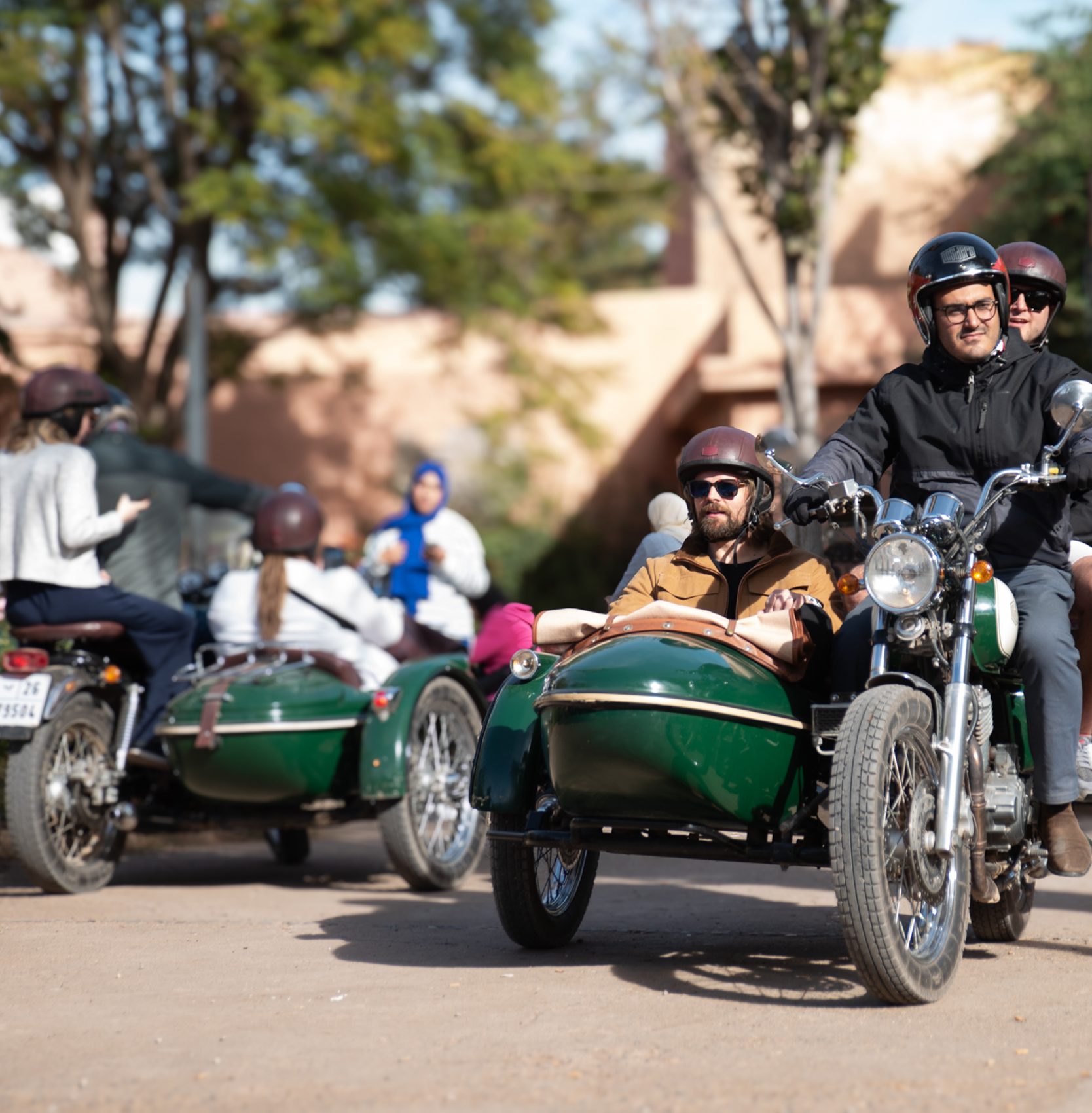sidecar adventure in Marrakech in morocco