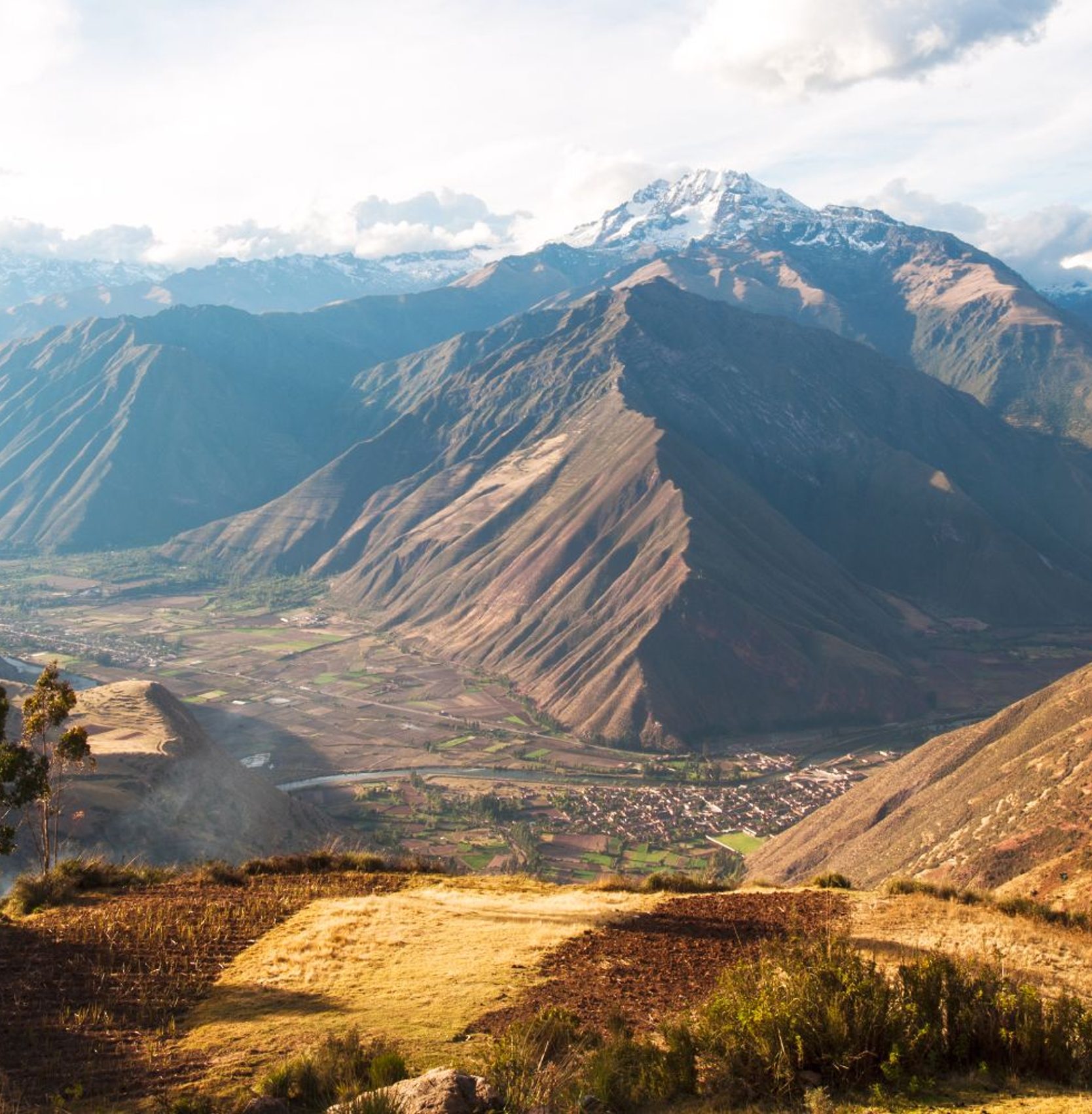 Urubamba Valley sacred valley view landscape