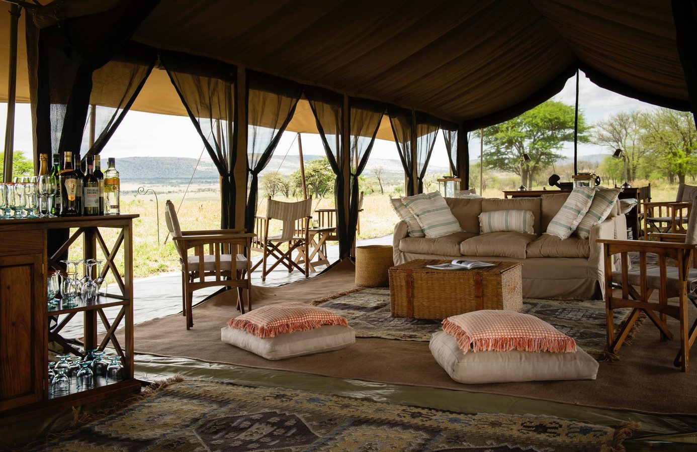 serengeti safari camp tent in tanzania