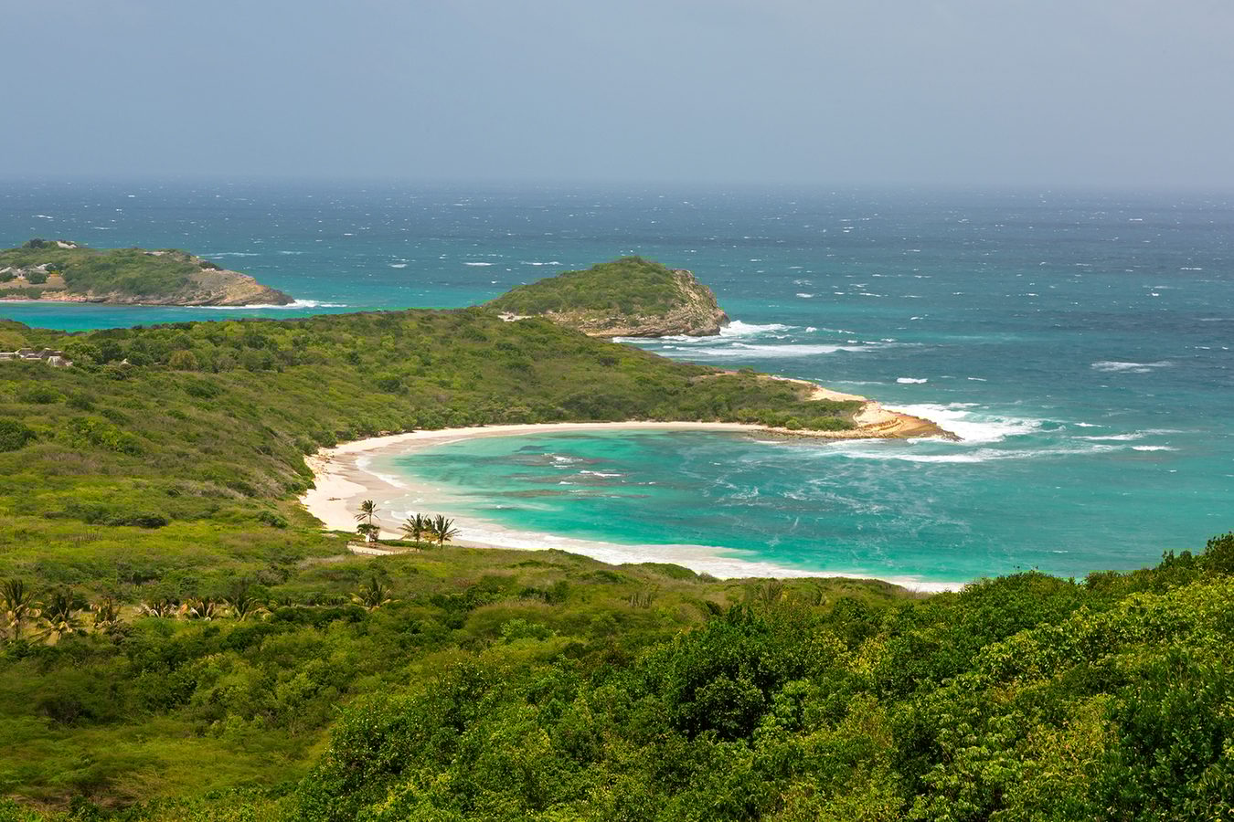 Helicopter tour in Antigua