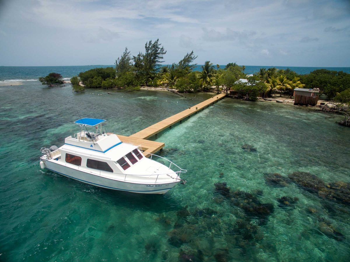 Stay on your private coral reef in Belize