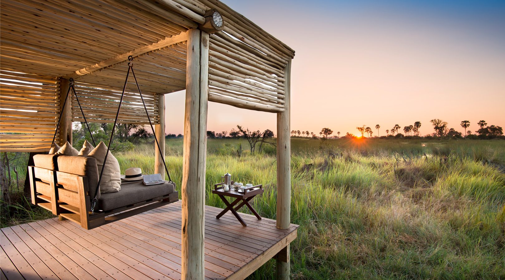 Botswana camp in the Okavango Delta