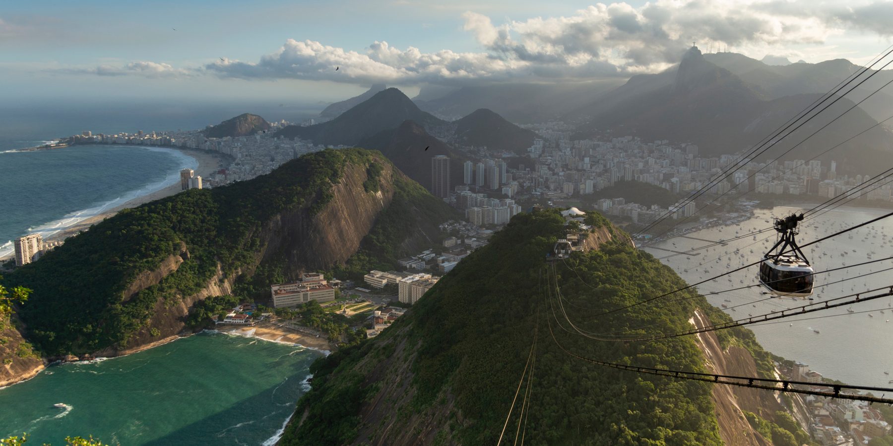 Cable cars at Sugar Loaf Mountain