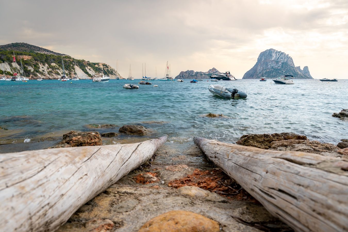 Formentera island beach, near Ibiza, Spain