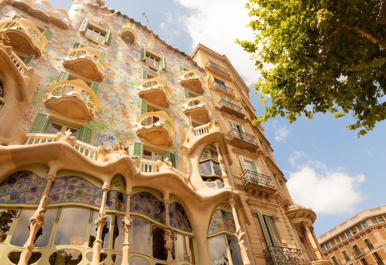 Gaudi house, Barcelona in Spain
