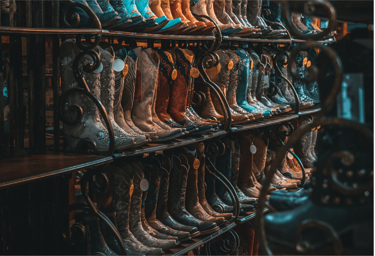 Cowboy boots in Texas