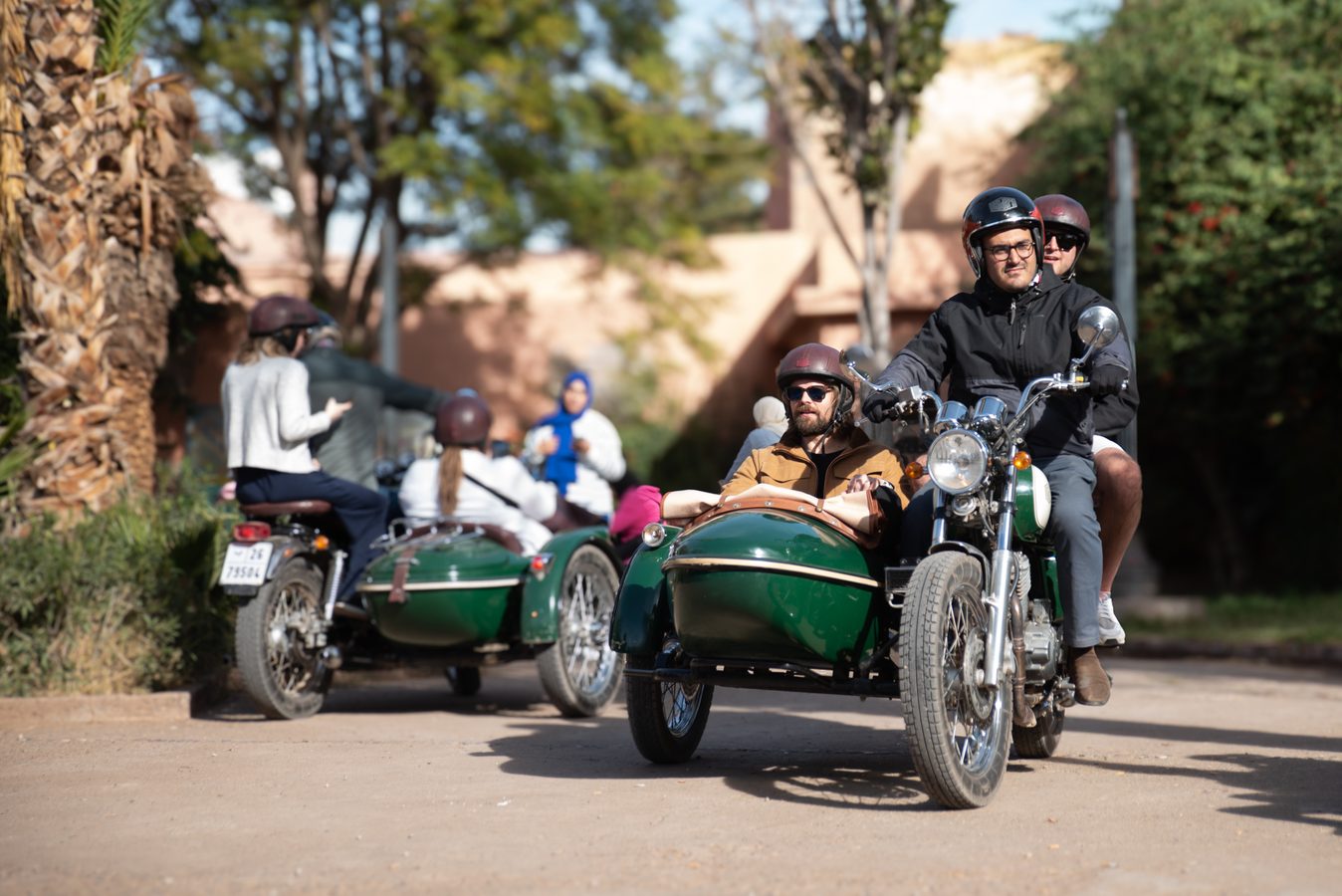 sidecar adventure in Marrakech in morocco