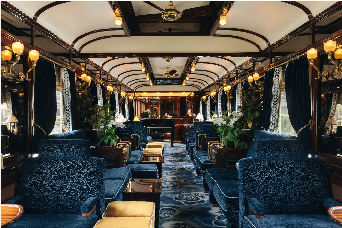 Venice Simplon Orient Express luxury train bar