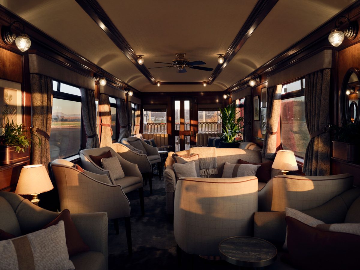Royal Scotsman luxury train lounge
