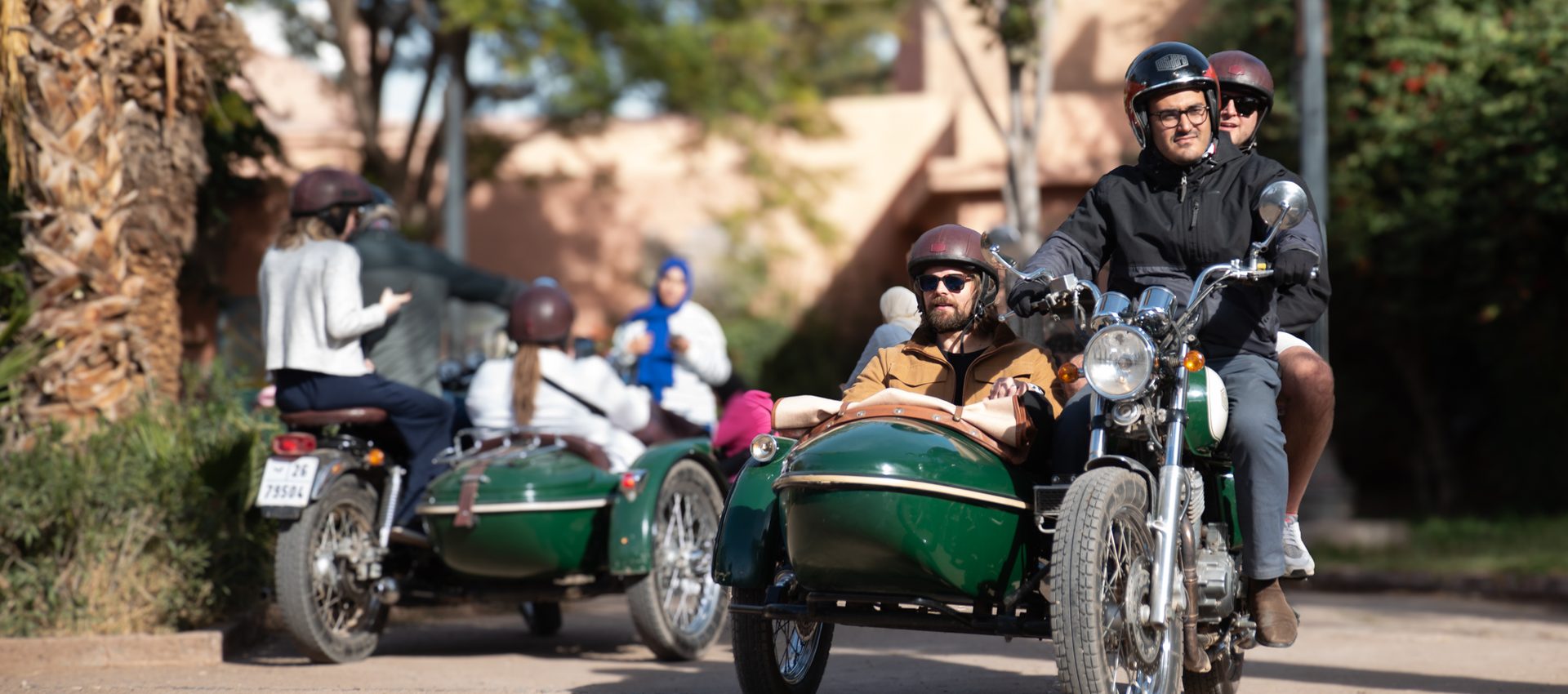 sidecar adventure in Marrakech in morocco
