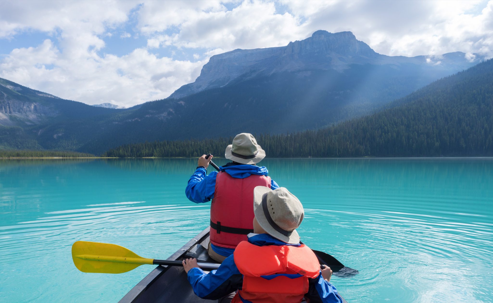 Canoe in Canada with the family