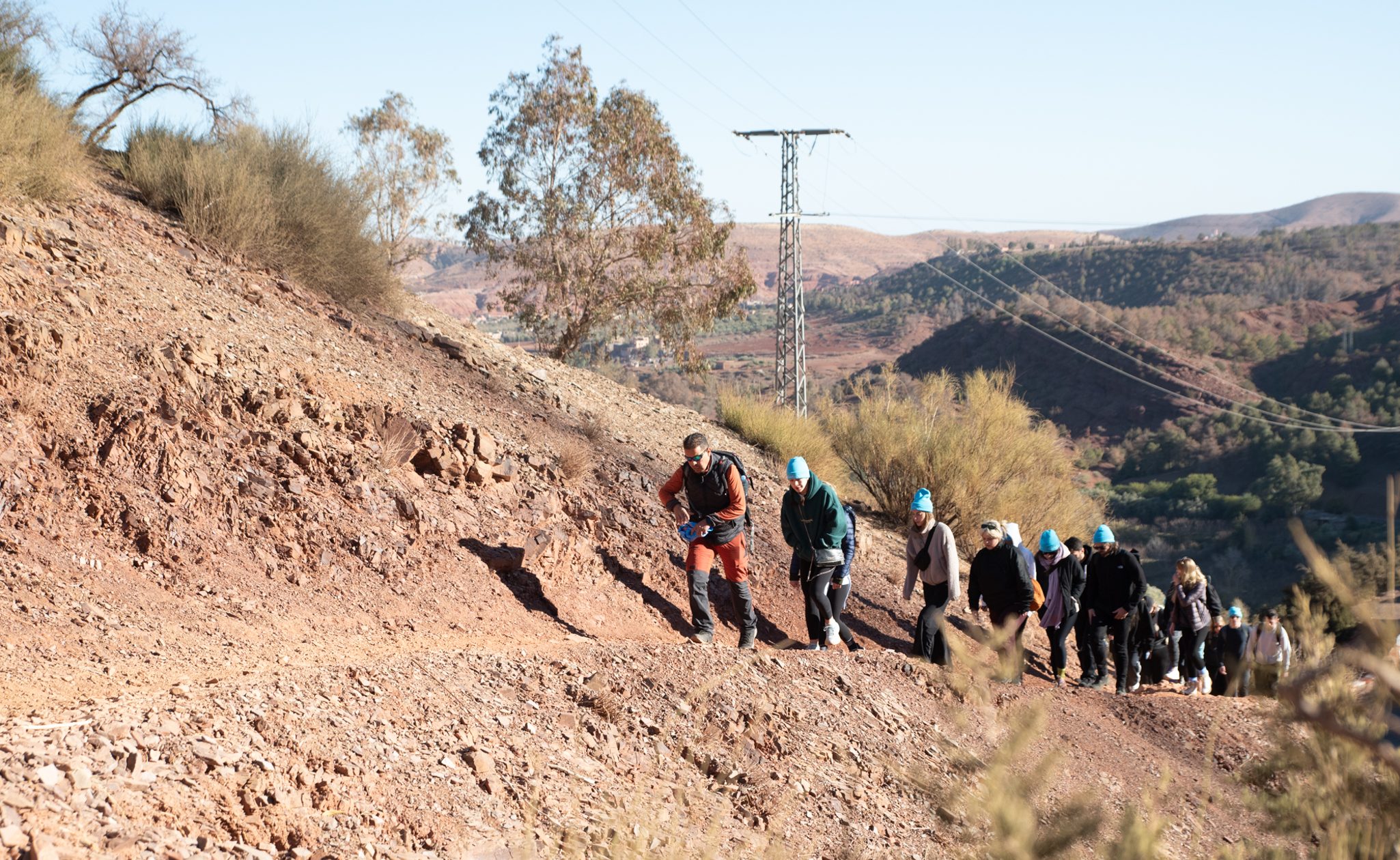 hiking in the atlas mountains in morocco