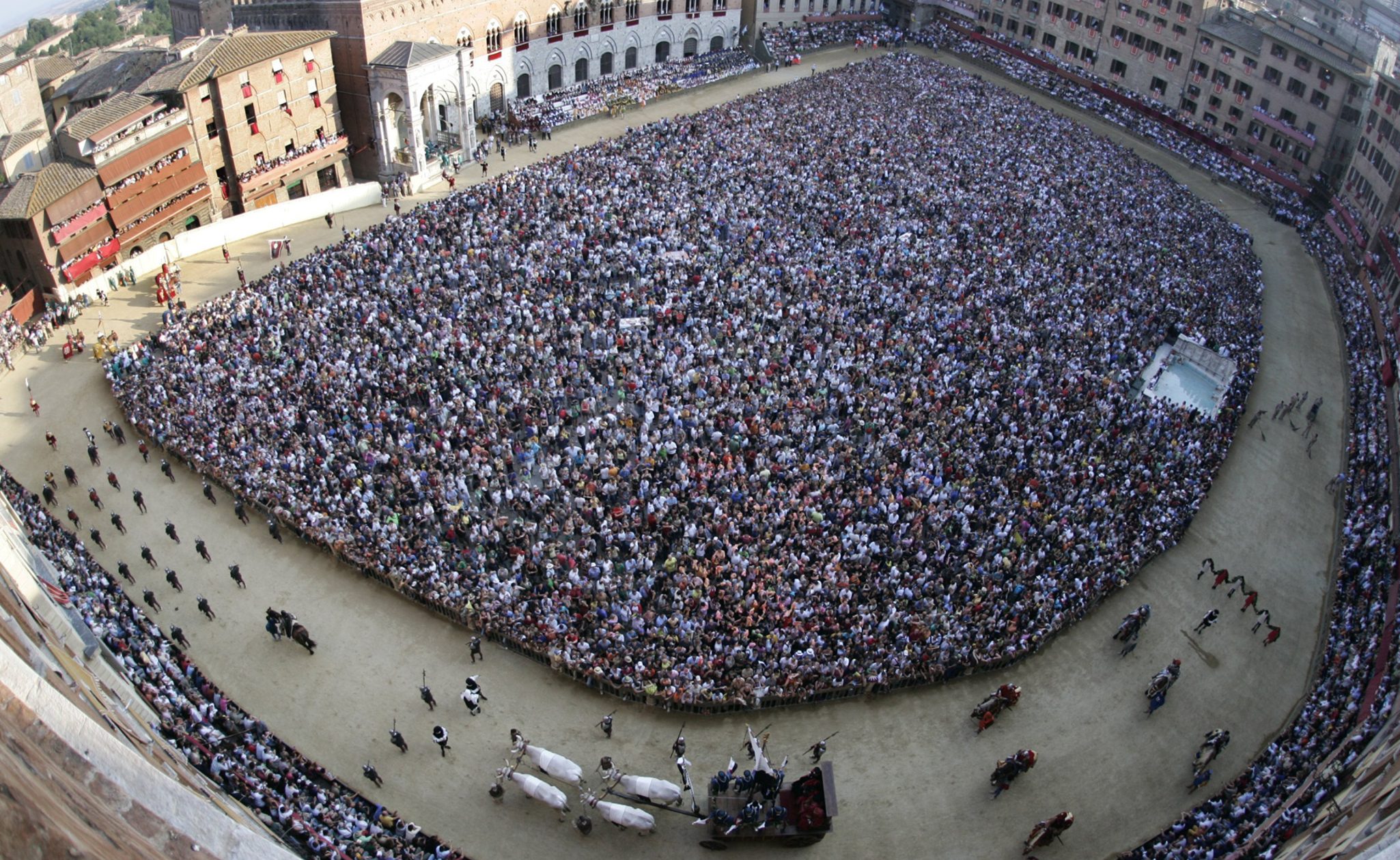 Palio horserace in Siena