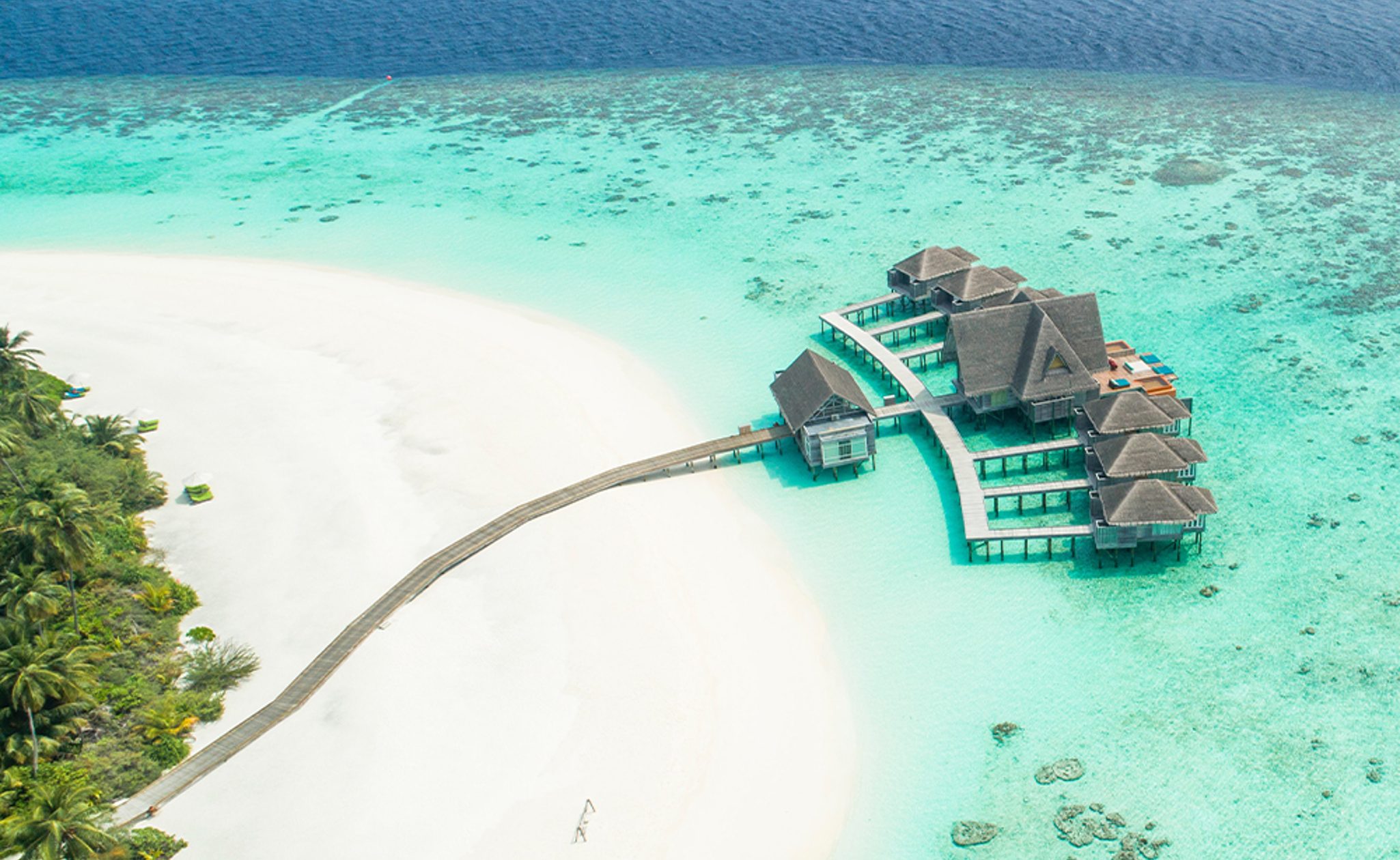 maldives aerial of property