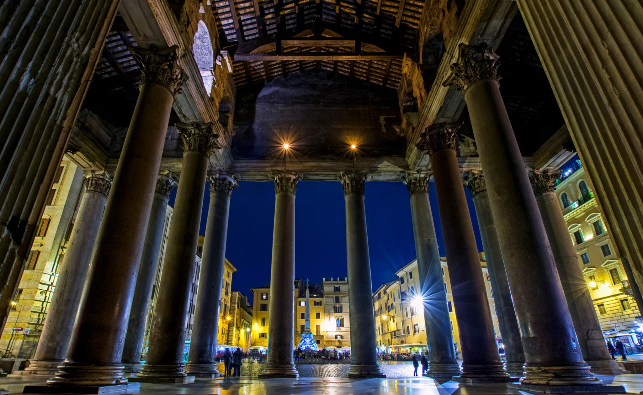 Rome's Pantheon by night
