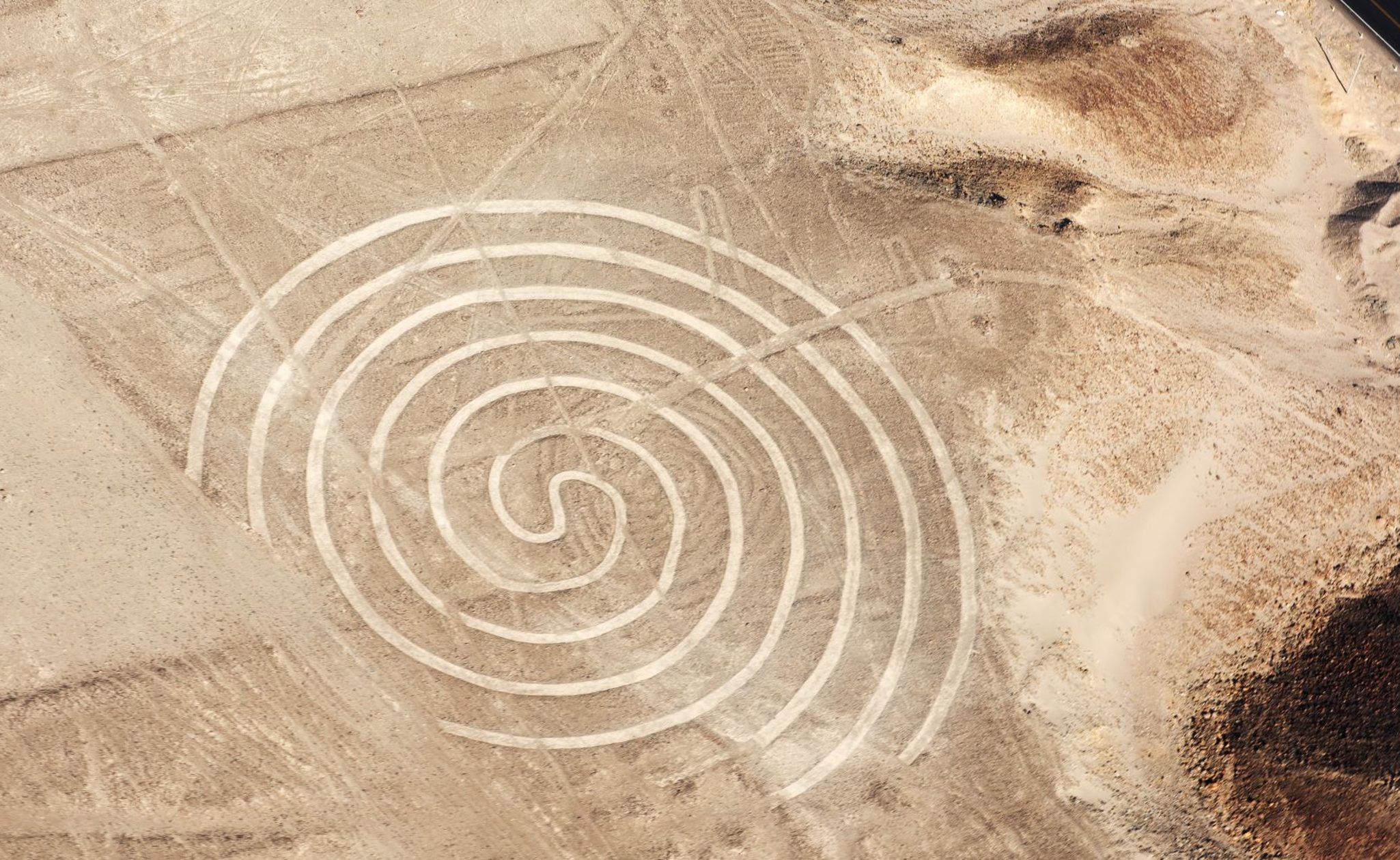 The Nazca Lines aerial spiral
