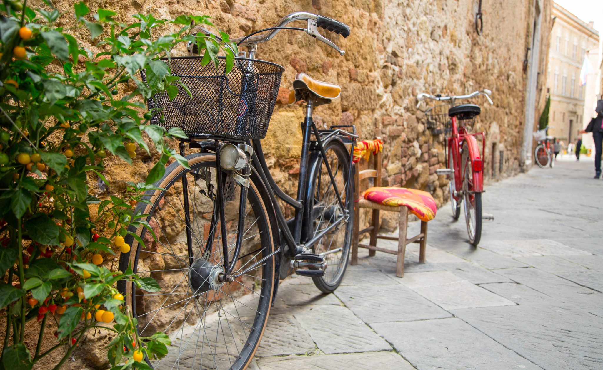 bicycle in tuscany in italy