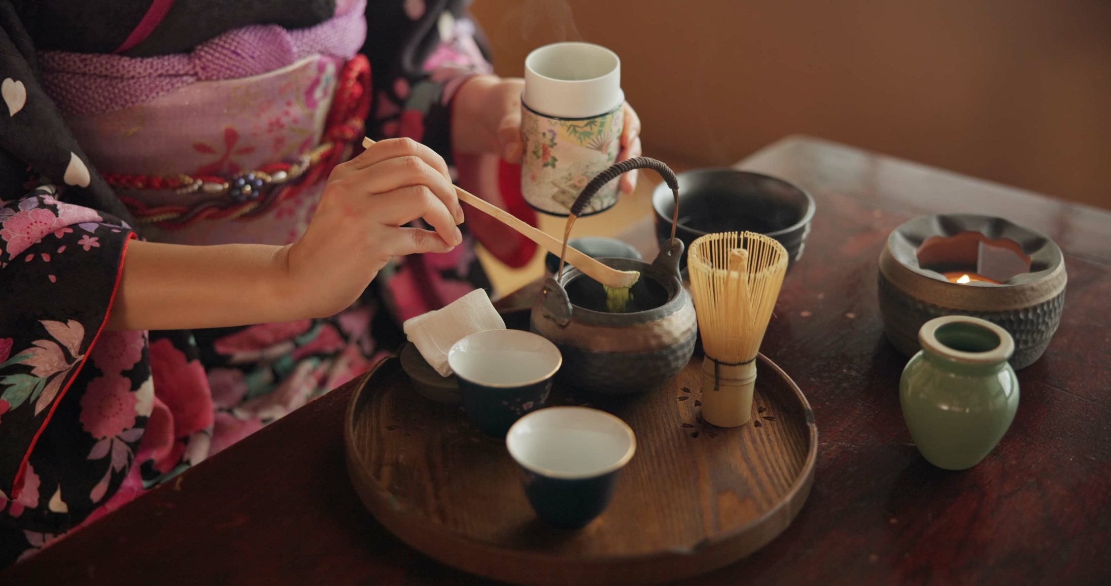 tea ceremony in kyoto in japan