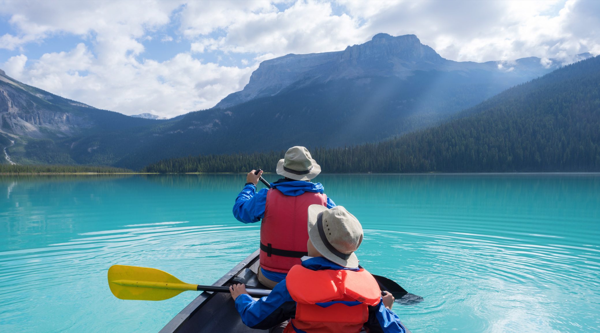 Canoe in Canada with the family