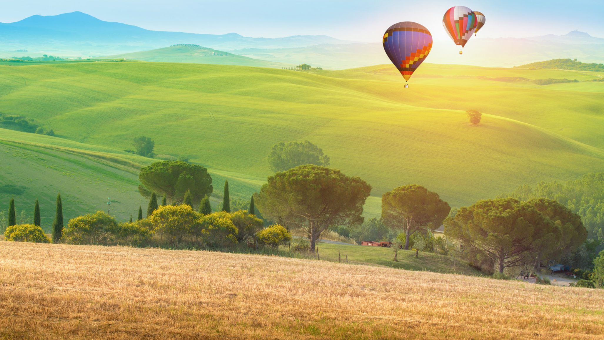 Tuscany hot air balloon ride