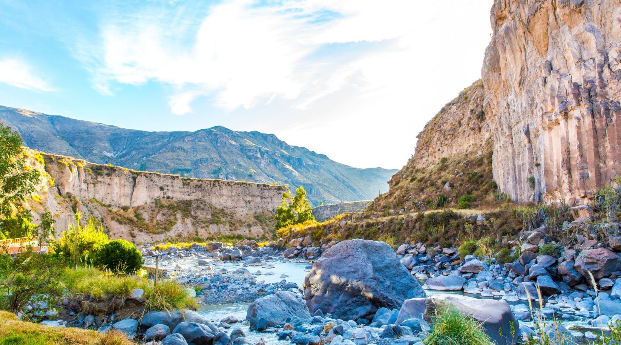 The Colca Canyon landscape