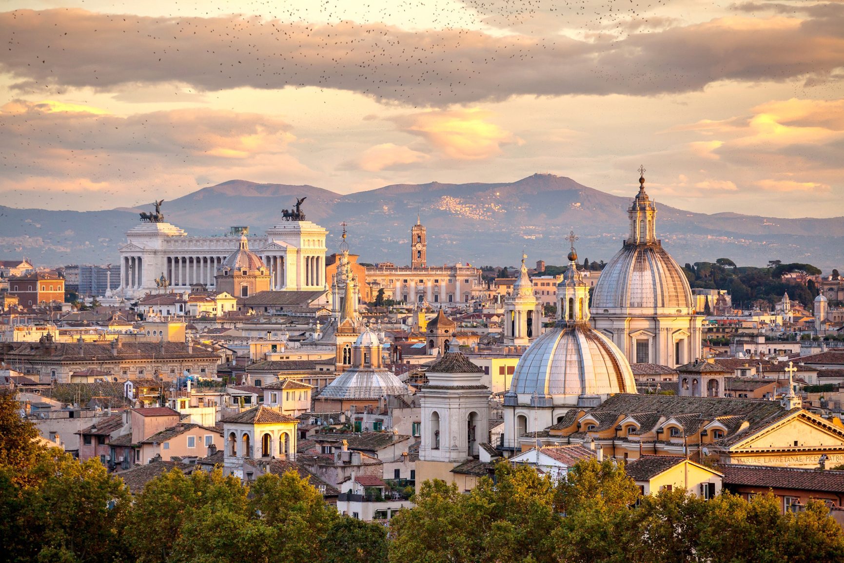 Rome at sunset