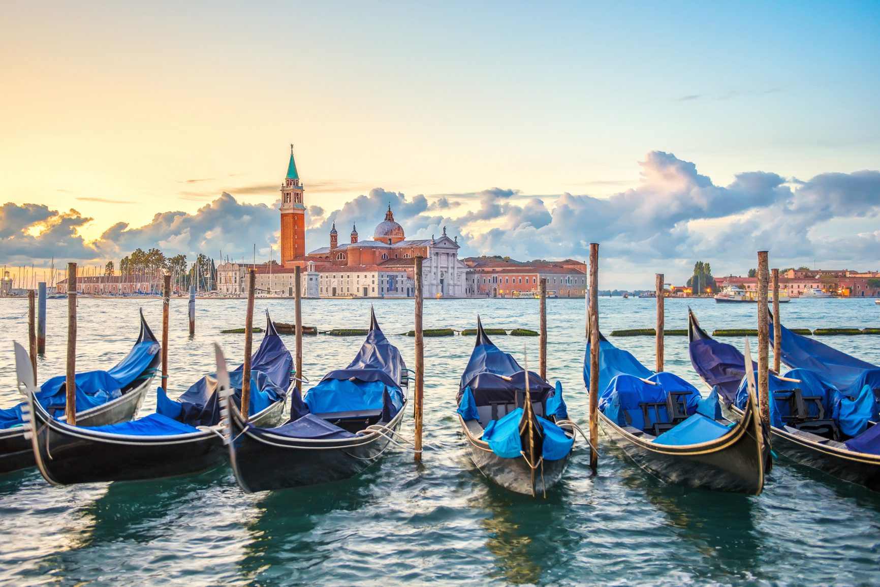 Gondolas in Venice, Italy