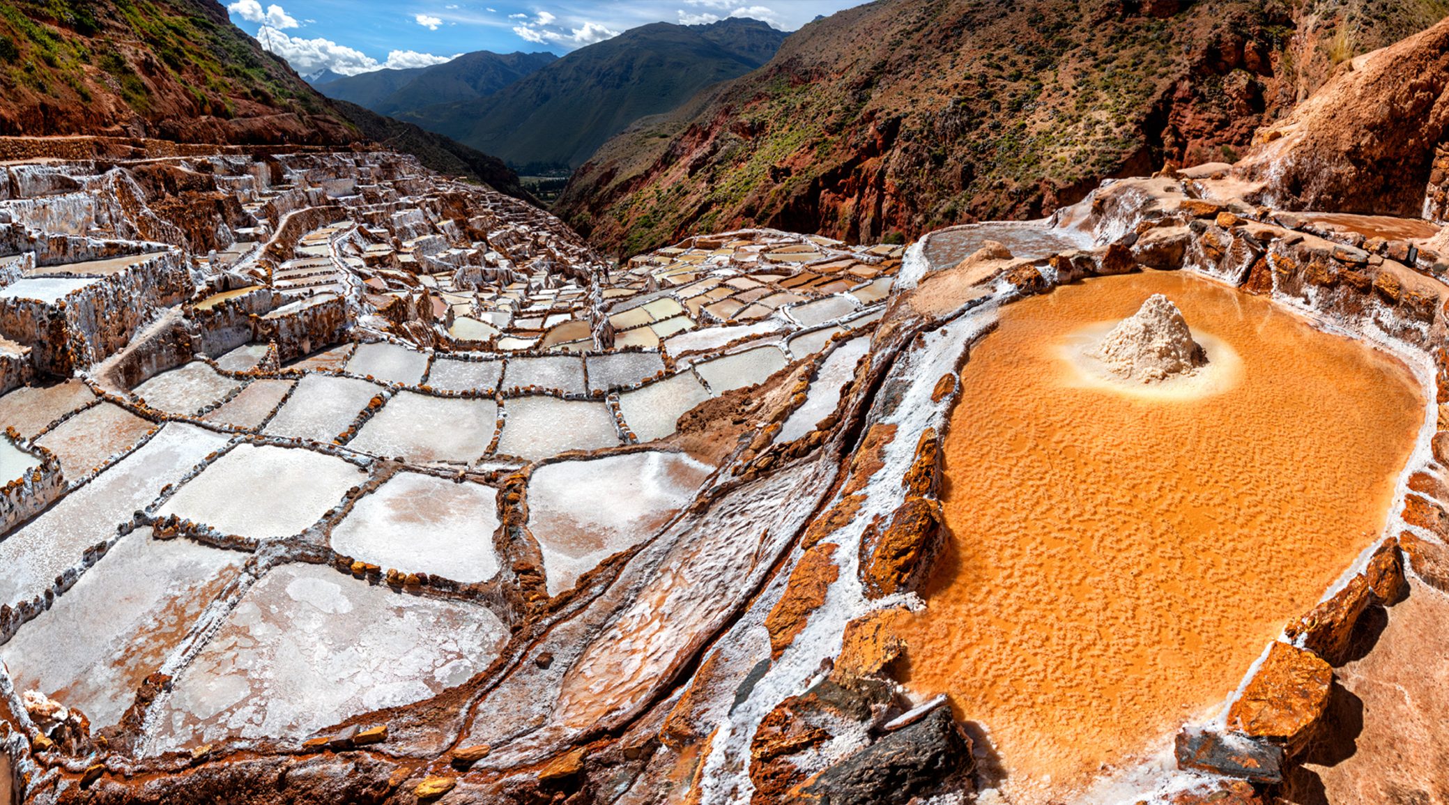 Maras salt pans in Peru