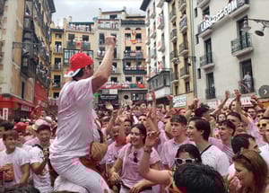 Alister Yuen at La Tomatina festival, Spain