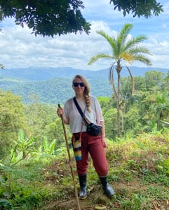 Angela in Costa Rica on a hike