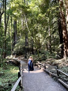 Melissa in the forest, USA