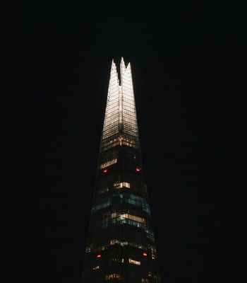 The Shard at night, London