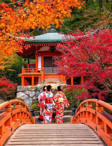 kyoto daigo ji temple in the autumn in japan