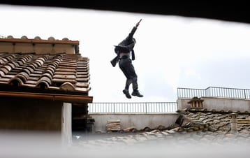 Stuntman training, James Bond x Black Tomato